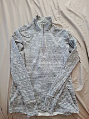 lululemon athletica Heathered Gray Quarter-Zip Pullover